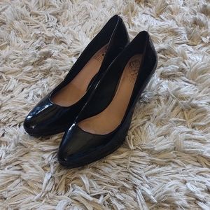 Vince Camuto Desti Black Patent Platform 6